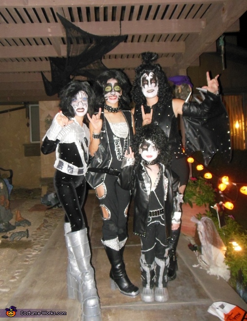 KISS Rock Band Family Costume