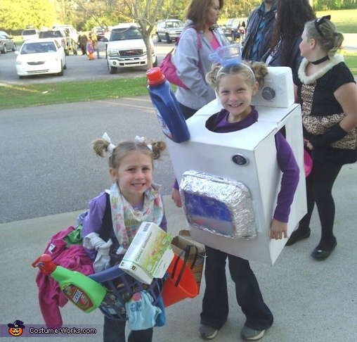 Laundry Time! Washing Machine and Laundry Basket Costume