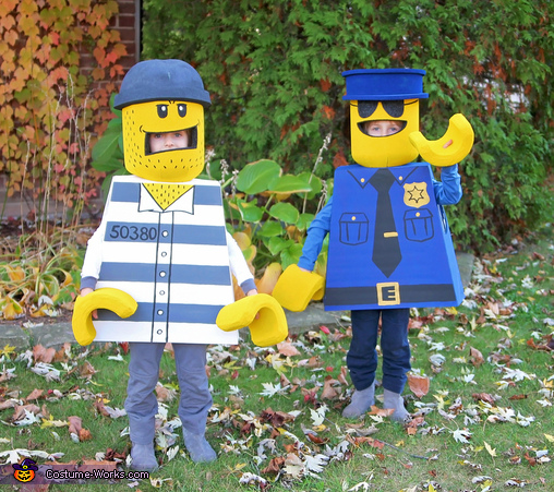Lego Minifig Cop and Crook Costume
