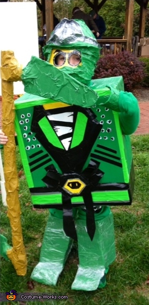 Lego Ninjago Green Ninja Homemade Halloween Costume