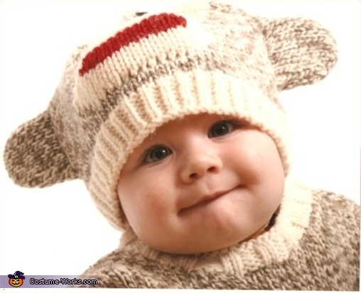 infant sock monkey costume