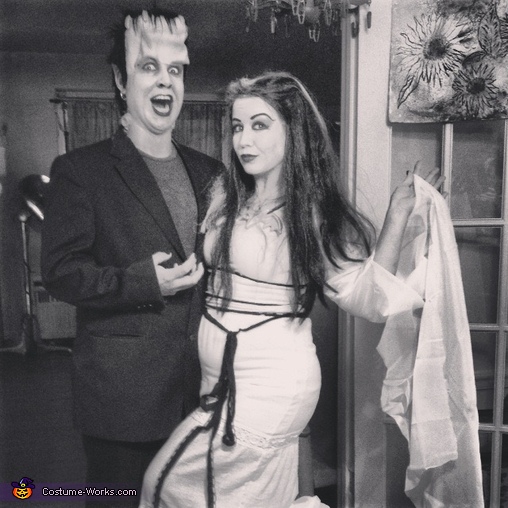Lily and Herman Munster Couple Halloween Costume