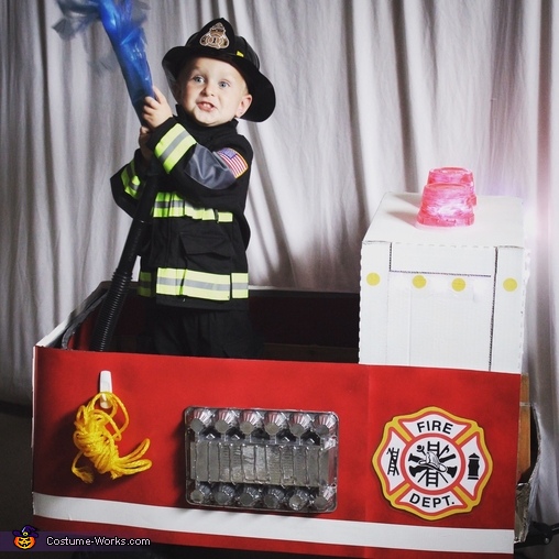 Little Firefighter and His Truck Costume