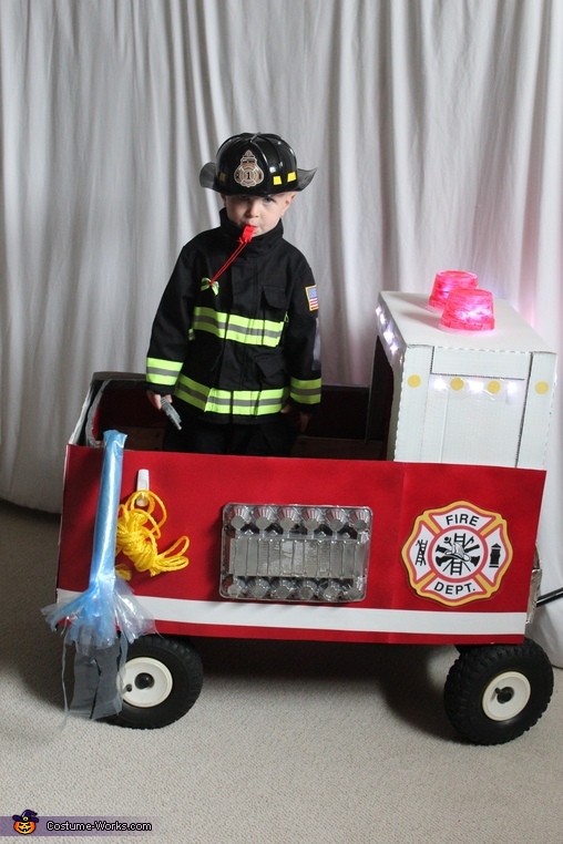 Little Firefighter and His Truck Costume | DIY Tutorial - Photo 7/9