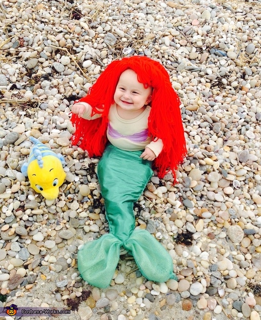 the little mermaid baby costume