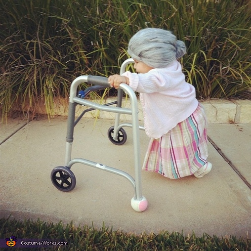 old lady costume for baby girl