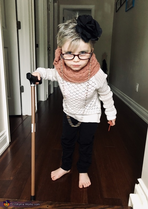 Little Old Lady Child Costume Diy Costumes Under 35 - Diy Old Lady Costume For Little Girl