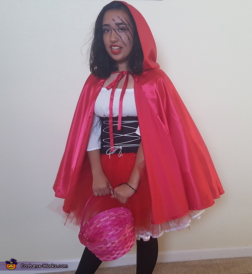Little Red Ridding Hood bit by Big Bad Wolf Costume