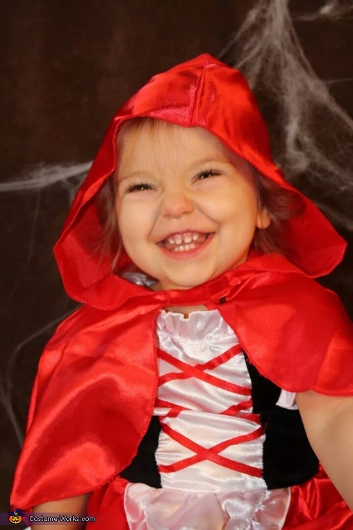 Little Red Riding Hood Baby Halloween Costume | No-Sew DIY Costumes ...
