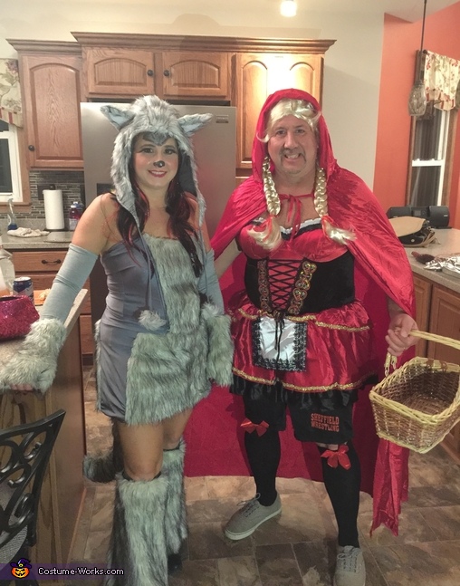 Little Red Riding Hood and the Big Bad Wolf Couple Costume | Mind ...