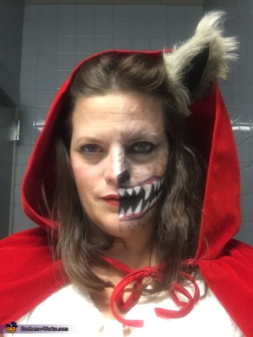 Little Red Riding Hood and the Big Bad Wolf Two Face Costume | Unique ...