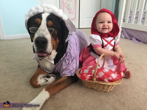 Little Red Riding Hood with her Big Bad Wolf Costume