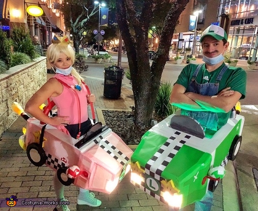 Luigi and Princess Peach Costume