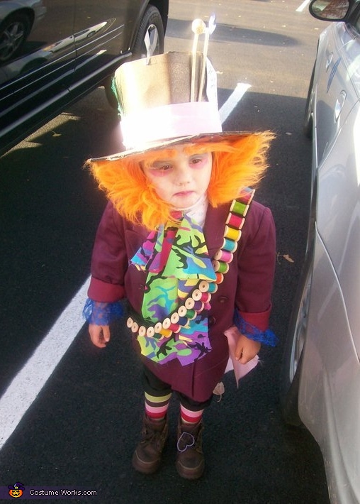 Mad Hatter Costume For Girls No Sew