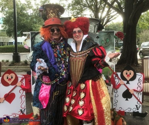 Mad Hatter and Queen of Hearts Costume | DIY Costumes Under $65