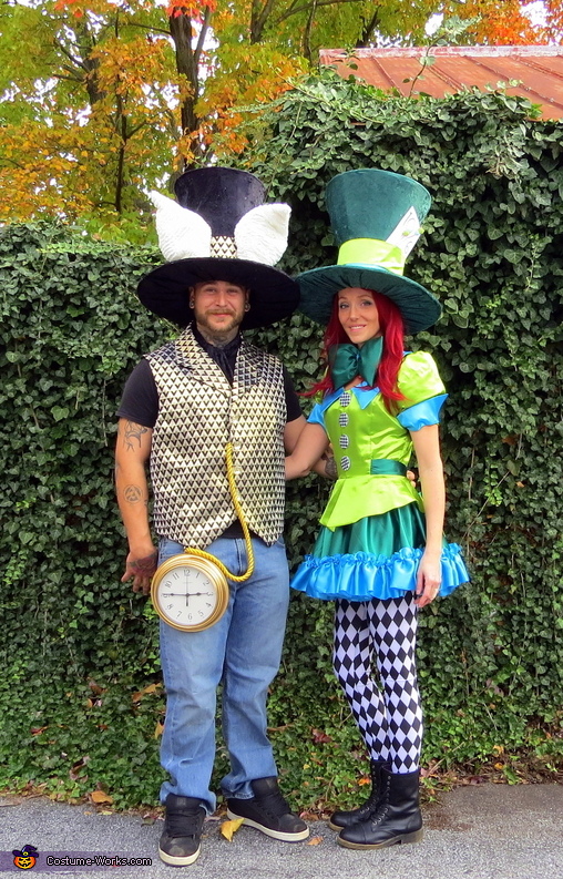 Mad Hatter & White Rabbit from Alice in Wonderland Costume