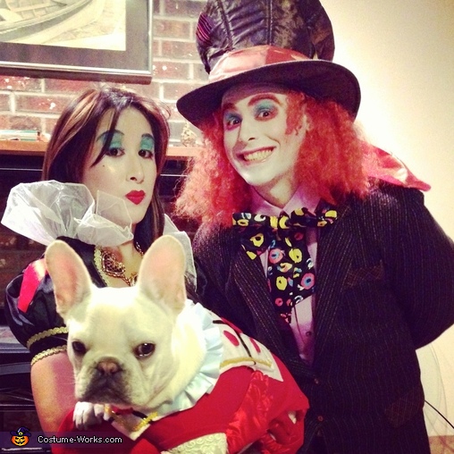 Mad Hatter, Queen of Hearts and White Rabbit Costume