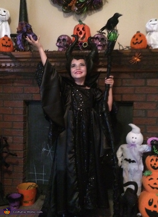 Maleficent Girl's Homemade Costume