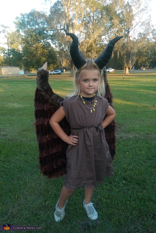 Maleficent Girl's Homemade Costume