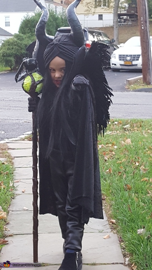 maleficent costume kids horn