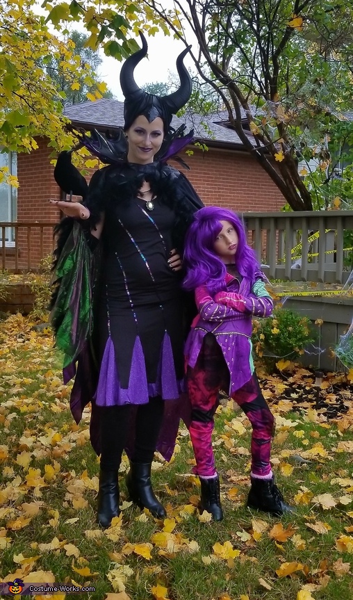 Maleficent and Mal from Decendants Costume