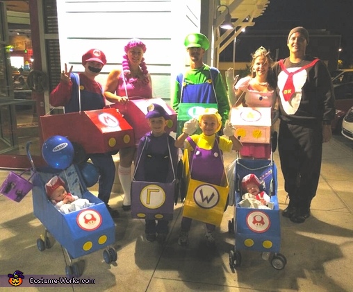 Mario Kart Family Costumes