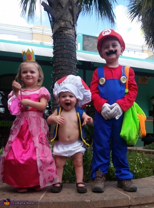 Mario, Princess Peach and Toad Costume