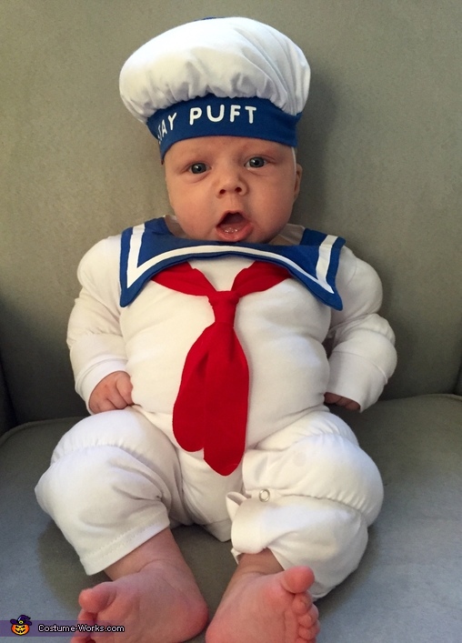DIY Marshmallow Man Baby Costume | No-Sew DIY Costumes
