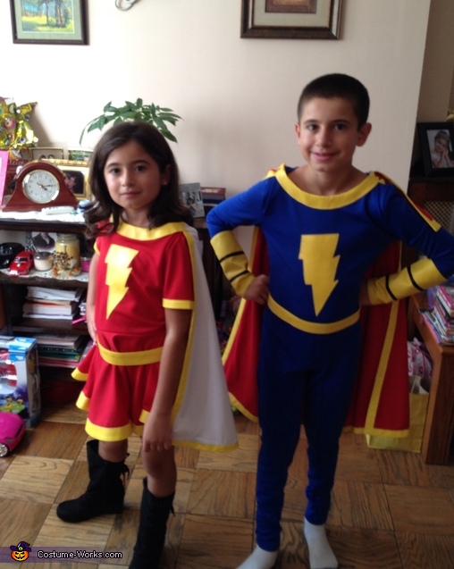 Mary Marvel and Captain Marvel Jr Costume