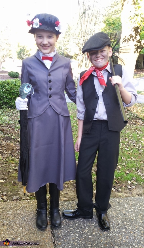 Mary Poppins and Bert the Chimney Sweep Costume