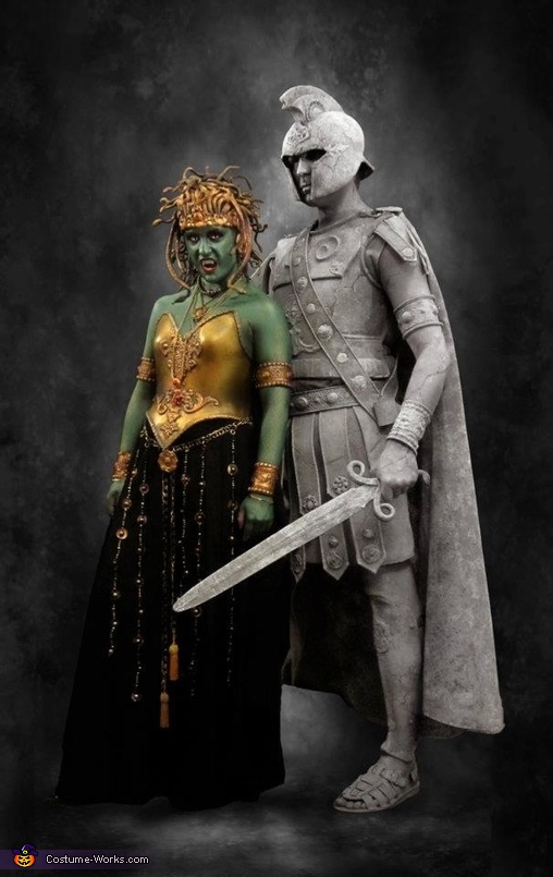 Medusa and Stone Soldier Costume