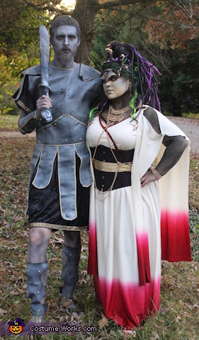 Medusa and the Stone Warrior Costume