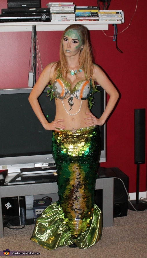 Mermaid costume  Mermaid costume, Mermaid bra, Mermaid halloween