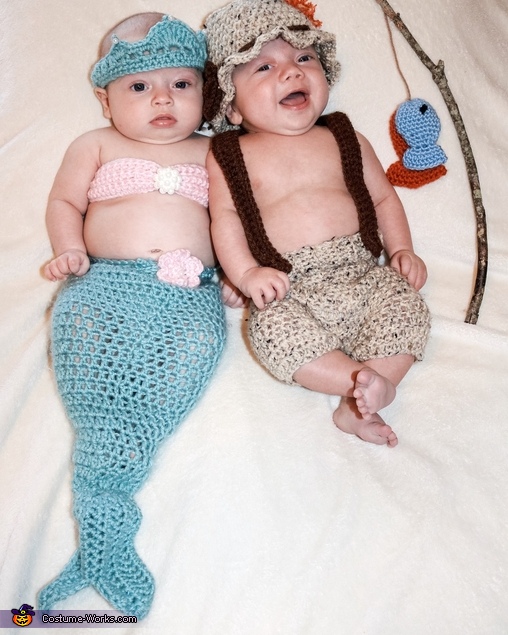 Mermaid and Fisherman Costume