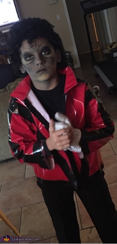 Home made Michael Jackson jacket, made from duct tape! Baby