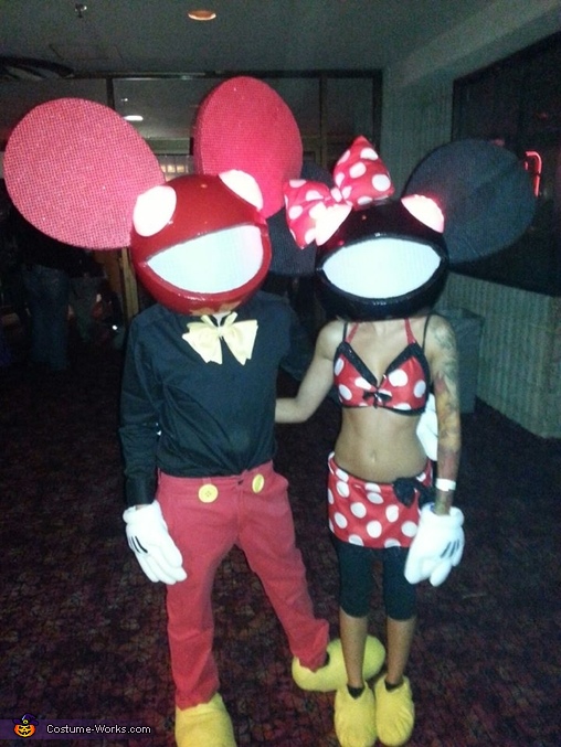 Mickey and Minnie Deadmau5 - Couple's Halloween Costume | DIY Instructions