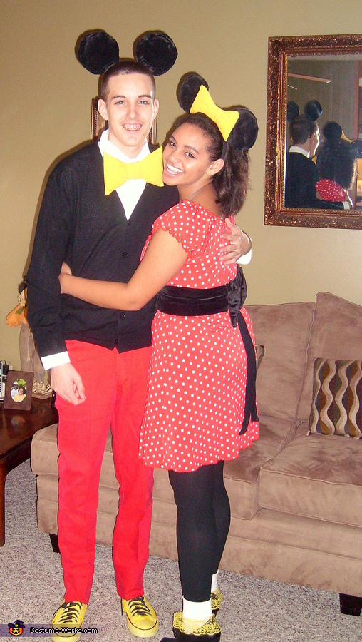 Mickey and Minnie Mouse Couple's Costume