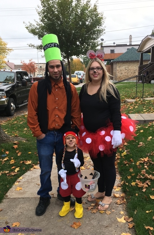 Mickey, Minnie and Goofy Family Costume