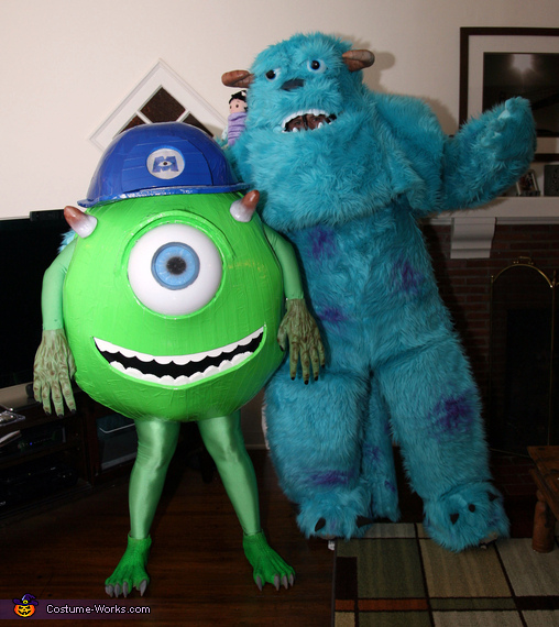 Homemade Mike and Sully Costumes