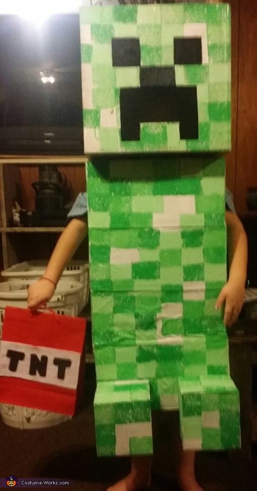 DIY Minecraft Creeper Costume
