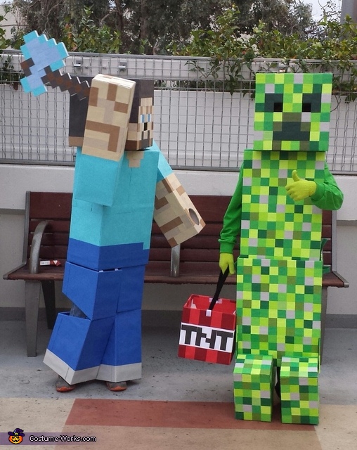 Minecraft Steve & Creeper Costumes | Best DIY Costumes - Photo 2/5