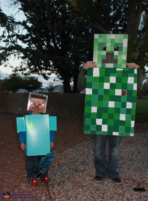 Minecraft Steve & Creeper Costume