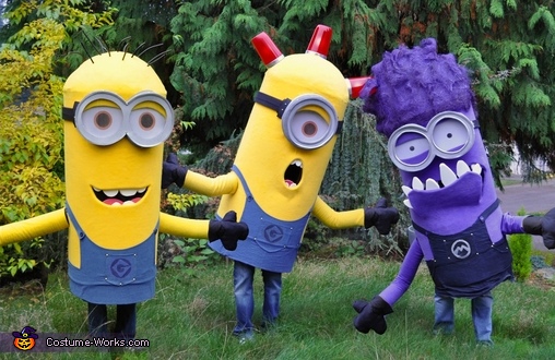 Fantasia de Carnaval de amigas Minions  Minion halloween costumes, Cute  group halloween costumes, Trio halloween costumes