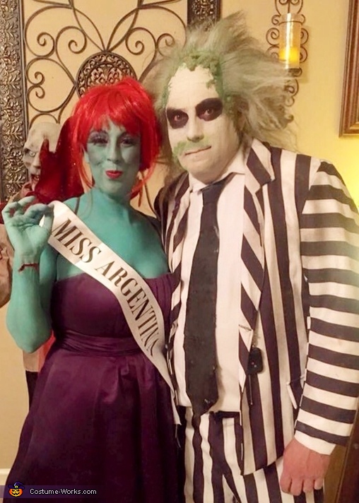 Miss Argentina and Beetlejuice Couple Costume | How-To Instructions