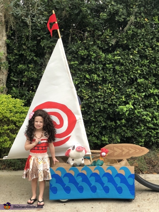 Moana and her Boat Costume