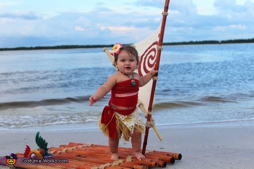 Moana Inspired Costume / Baby Moana/ Disney Moana Dress / 