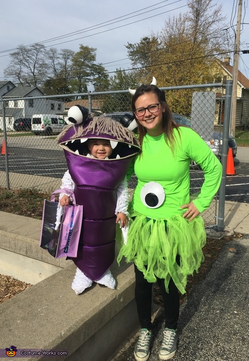 Monsters Inc Boo and Mike Wazowski Costume