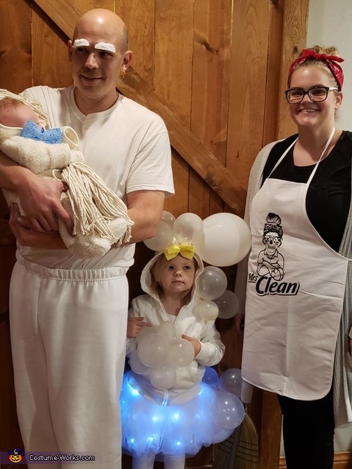 Mr. and Mrs. Clean in Quarantine Costume