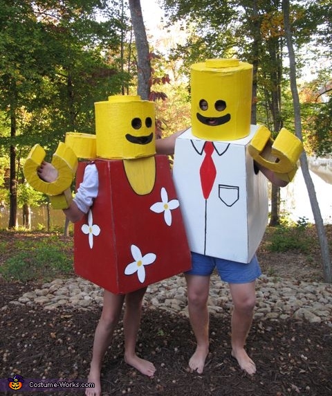 LEGO Costume for Halloween // DIY from Lovely Indeed