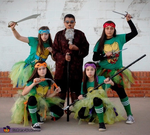 Ninja Turtles and Splinter Group Costume